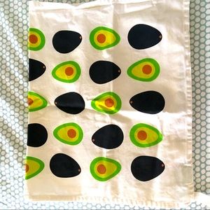 Avocado tea towel dish towel